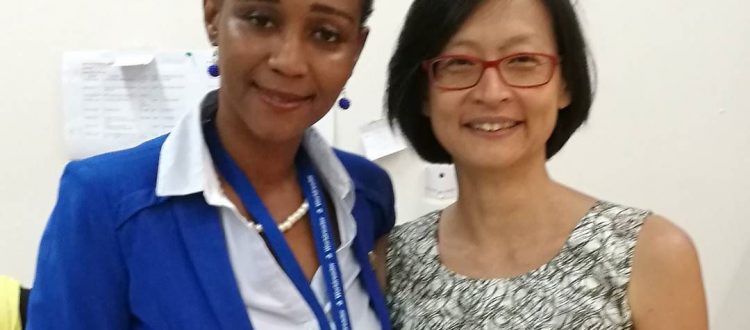 Deputy Education Minister Barbara Ayisi with The Exploratory's Founder, Dr. Connie Chow